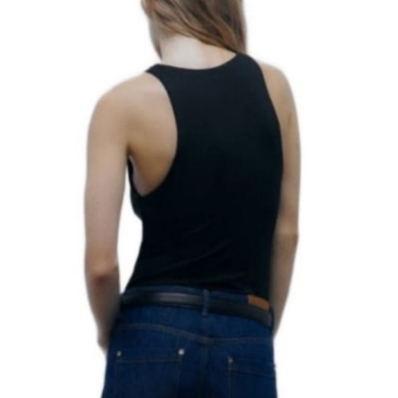 Zara High Neckline Sleeveless Bodysuit - Picture 3 of 4